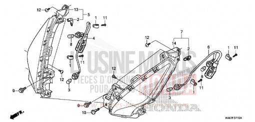 CLIGNOTANT AVANT NSC110MPDK de 2019
